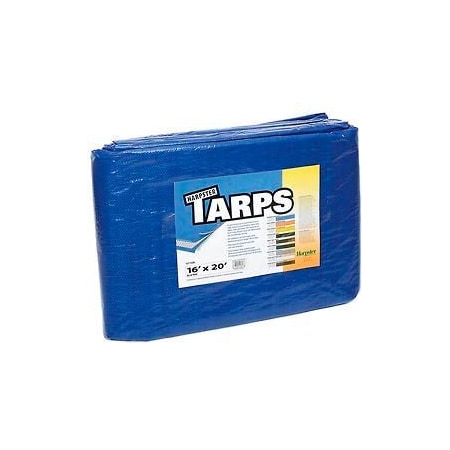 Harpster Of Philipsburg Light Duty Tarp, 16 ft x 20 ft, Blue, High-Density Polyethylene B16x20